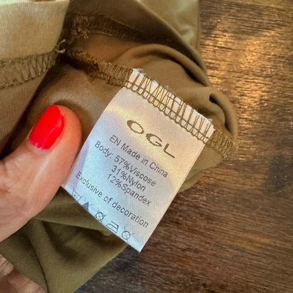 OGL collared surplus tank olive green size xs - Picture 2 of 4